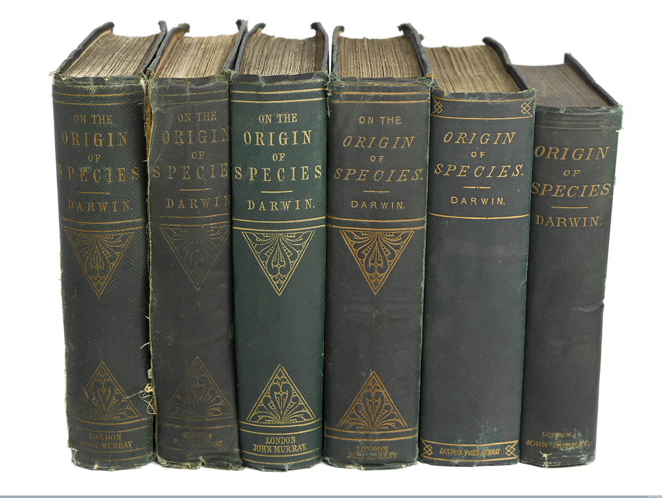 6 editions of 'The Origin of Species' by Charles Darwin